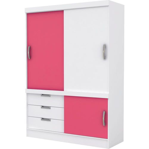 Guarda roupa Infantil 2 Portas 3 Gavetas Demóbile Estilo Novo Mundo Guarda Roupa Rosa ~ Guarda roupa Infantil 2 Portas 3 Gavetas Demóbile Estilo Novo Mundo