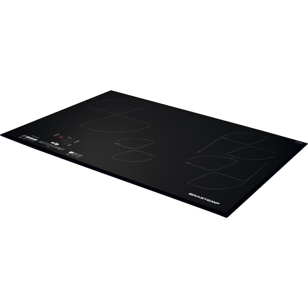 Fogão Brastemp Gourmand BDJ80AE Cooktop 4 Bocas Preto 30 de Economia