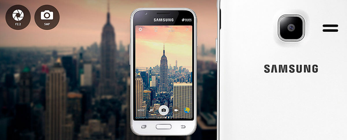 C&acirc;mera Galaxy J1 Mini