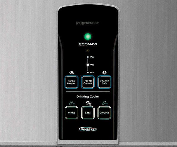 Refrigerador Panasonic NR-BT49PV2X com Econavi e Inverter