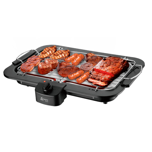 Churrasqueira Elétrica Pratic Lenoxx, 1800W, Controle de Temperatura - PCH141 Menor preço em Churrasqueira Elétrica Pratic Lenoxx, 1800W, Controle de Temperatura - PCH141
