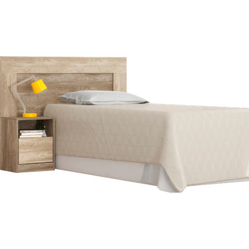 Cabeceira Solteiro com 1 Criado, MDP 15mm, Verniz Alto Brilho - Demobile London Menor preço em Cabeceira Solteiro com 1 Criado, MDP 15mm, Verniz Alto Brilho - Demobile London