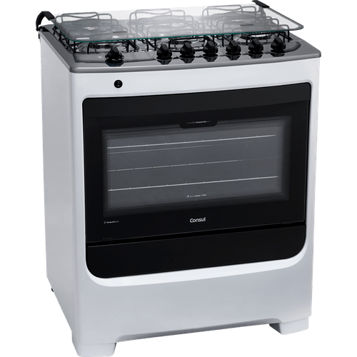 Fogão de Piso Consul Facilite, 6 Bocas, Botões Removíveis, Branco - CFS6NAB - Bivolt Menor preço em Fogão de Piso Consul Facilite, 6 Bocas, Botões Removíveis, Branco - CFS6NAB - Bivolt