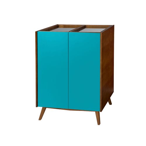Adega 2 Portas Novita com Bandejas em Espelho - Nogal/Azul é boa?