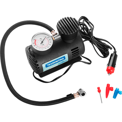 Compressor de Ar Portátil Tramontina, 12V, Potência 50W - 42330001 Menor preço em Compressor de Ar Portátil Tramontina, 12V, Potência 50W - 42330001