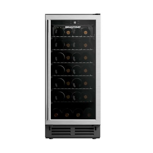 Adega Climatizada Brastemp 28 Garrafas Inox - BZB28AEANA - 110V Menor preço em Adega Climatizada Brastemp 28 Garrafas Inox - BZB28AEANA - 110V