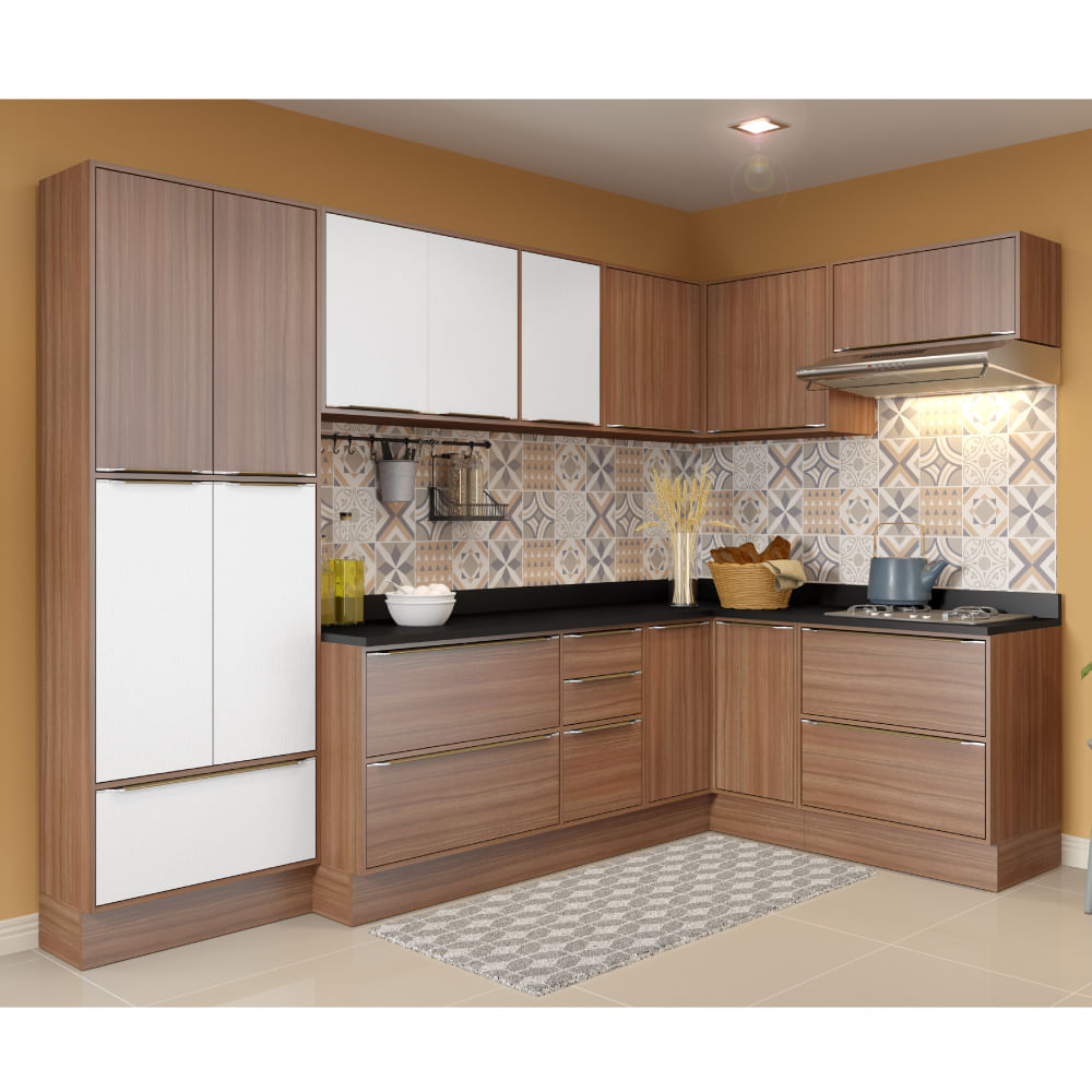 Cozinha Compacta Cal Bria Com Rodap A Reos Paneleiro E Balc O Cozinha Compacta Cal Bria Com Rodap A Reos Paneleiro E Balc O