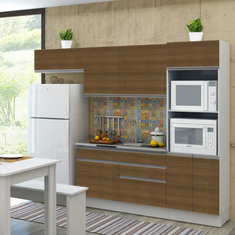 Cozinha Compacta Bruna A Reos Arm Rio Para Forno E Balc O Branco Cozinha Compacta Bruna A Reos Arm Rio Para Forno E Balc O Branco
