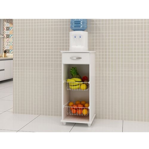 Balcão Fruteira Agata 2 Cestos e 1 Gaveta Notável - Branco Brilho é boa?