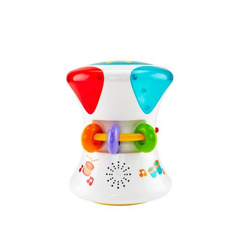 Tambor Infantil Fisher Price En Estuche 19 Cm – Incluye 2 Baquetas, Juguete Musical Multicolor Para Peques, Fácil De Tocar