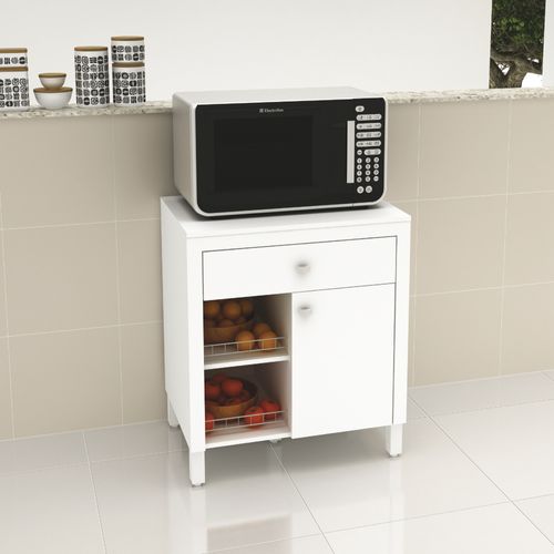Balcão Fruteira 1 Porta ,1 Gaveta e Espaço para Cooktop BL3303 - Branco Menor preço em Balcão Fruteira 1 Porta ,1 Gaveta e Espaço para Cooktop BL3303 - Branco