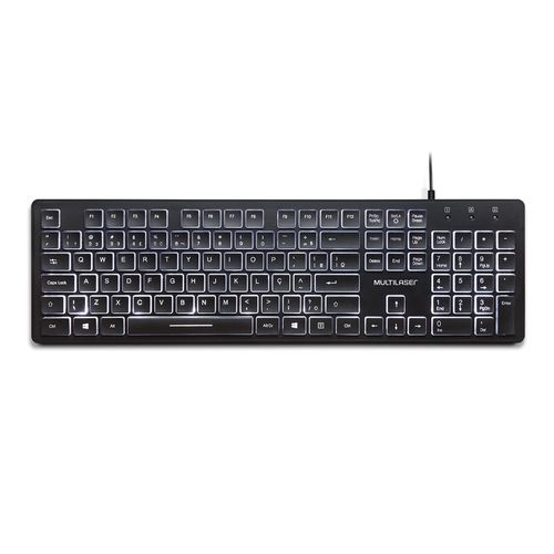 Teclado Office Preto Plug & Play Multilaser - TC218 Menor preço em Teclado Office Preto Plug & Play Multilaser - TC218