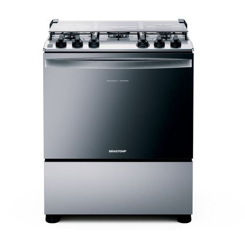 Fogão 5 Bocas Brastemp Inox - Bivolt - Bfs5ecruna