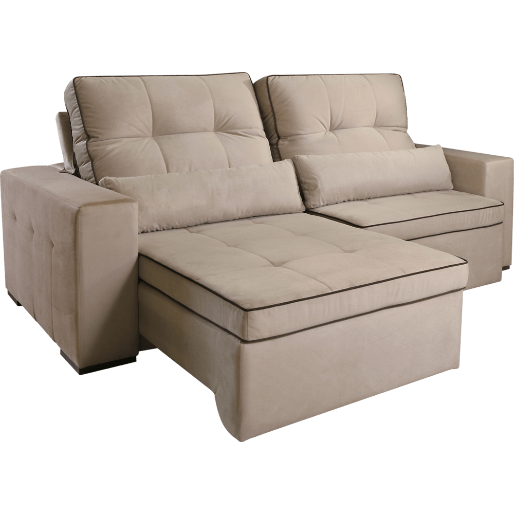 sofa 2 lugares com tecido veludo retratil e reclinavel estofados ferrari moscou caramelo 50505 0