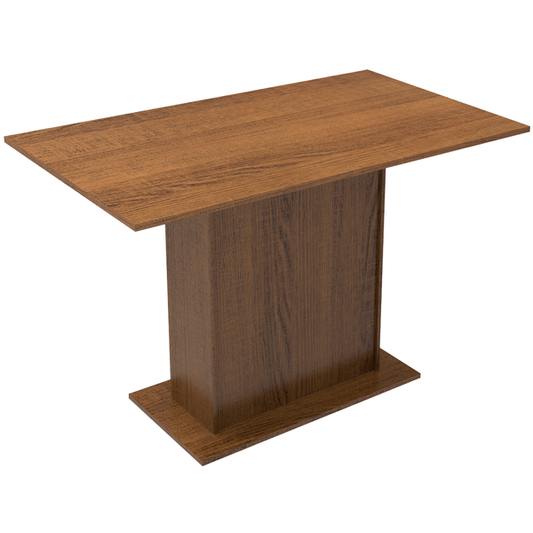 Mesa Retangular, MDP com Tampo de Madeira - Madesa 5329 Rustic
