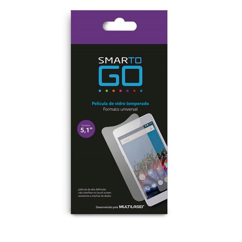 Película de vidro temperado 5.1" universal Multilaser - AC320 Menor preço em Película de vidro temperado 5.1" universal Multilaser - AC320