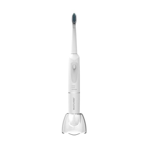 Escova Dental Elétrica vibratória Health PRO Branca Multilaser - HC102 Menor preço em Escova Dental Elétrica vibratória Health PRO Branca Multilaser - HC102