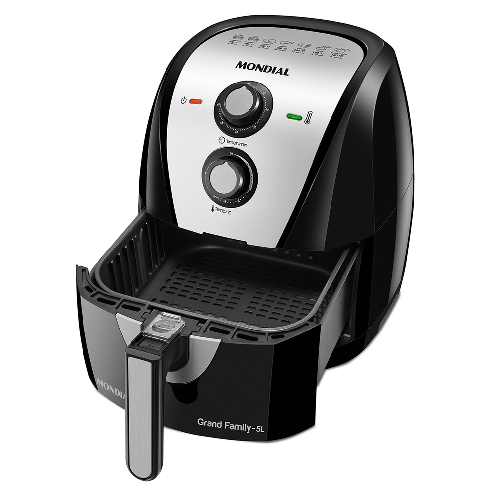 Fritadeira Air Fryer Grand Family Mondial 5L AF17 Novo Mundo