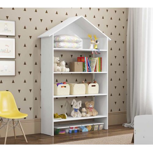 Estante Infantil Casinha Encantada com 4 Prateleiras - Branco é ruim? Estante Infantil Casinha Encantada com 4 Prateleiras - Branco é boa?
