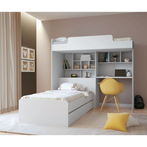 Treliche Office Teen New com Báu e Escrivaninha - Branco é ruim? Treliche Office Teen New com Báu e Escrivaninha - Branco é boa?