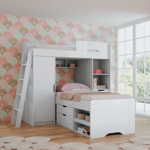 Beliche Multifuncional Conect com 5 Gavetas - Branco Menor preço em Beliche Multifuncional Conect com 5 Gavetas - Branco