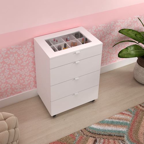 Organizador Carrinho para Maquiagem Verona - Branco é ruim? Organizador Carrinho para Maquiagem Verona - Branco é boa?