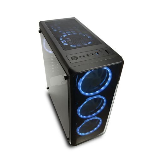 Gabinete Gamer Modoc Painel Lateral Temperado Preto Warrior - GA178 Menor preço em Gabinete Gamer Modoc Painel Lateral Temperado Preto Warrior - GA178