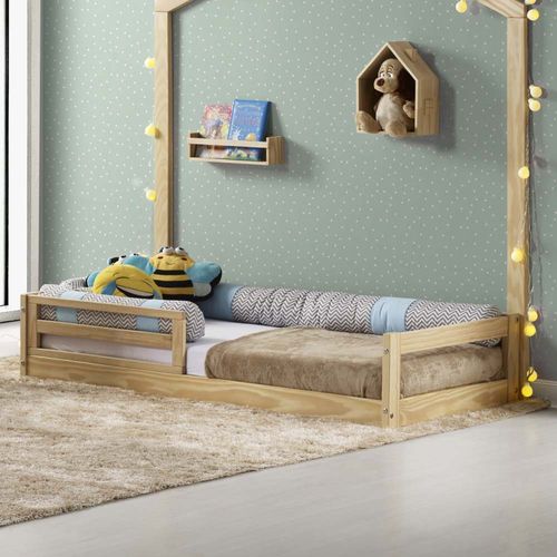 Mini Cama Montessoriana Graciosa Natural com Grade - Casatema é boa?