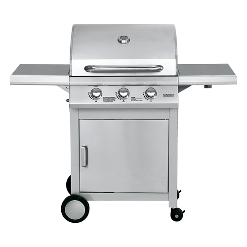 Churrasqueira com Carrinho à Gás Suggar, 3 Queimadores, Inox - CH5001IX Menor preço em Churrasqueira com Carrinho à Gás Suggar, 3 Queimadores, Inox - CH5001IX