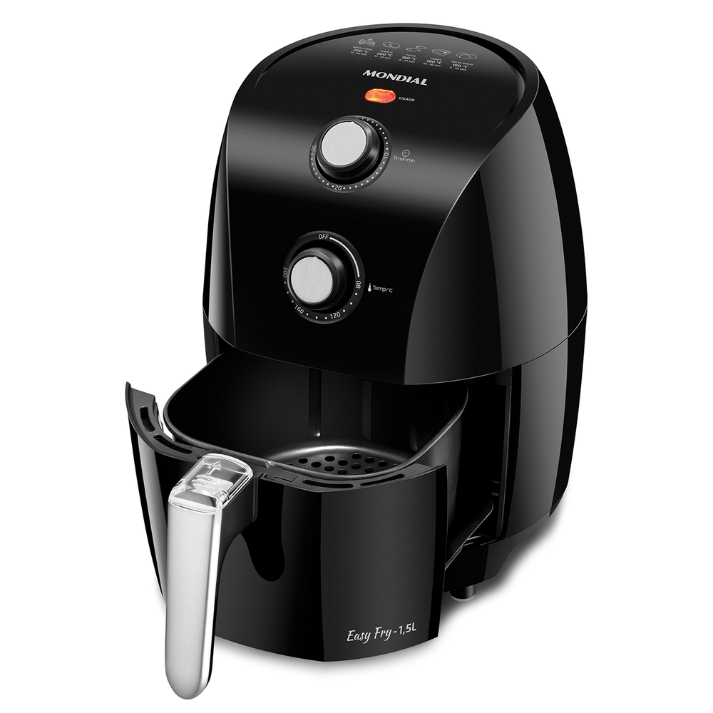Fritadeira Mondial Air Fryer Easy Fry, 1000W, 1,5 Litros AF23 Novo