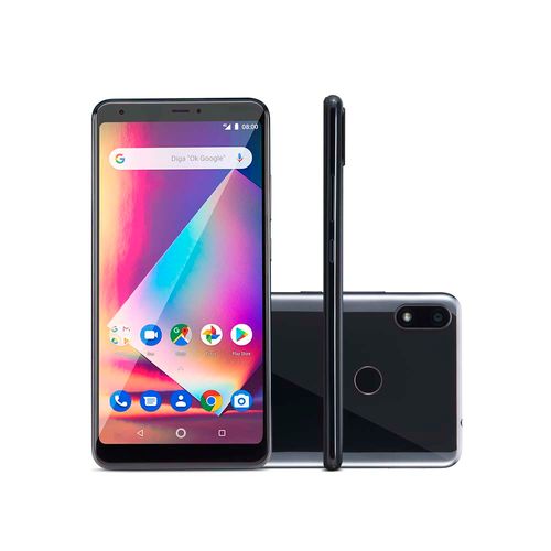 Smartphone Multilaser MS60Z 2GB RAM Tela 6" IPSHD 16GB Android 8.1 Câmera 13MP+13MP Preto + Cartão Memória 32GB - NB741 Menor preço em Smartphone Multilaser MS60Z 2GB RAM Tela 6" IPSHD 16GB Android 8.1 Câmera 13MP+13MP Preto + Cartão Memória 32GB - NB741