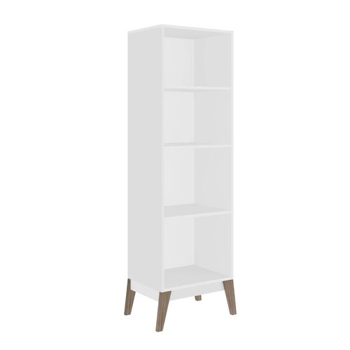 Estante Livreiro com Pés de Madeira GenialFlex - Branco Menor preço em Estante Livreiro com Pés de Madeira GenialFlex - Branco