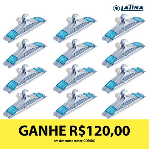 COMBO LATINA: Kit com 36 Cabides + 12 Acessórios para sapatos - para SR555 e SR575 Menor preço em COMBO LATINA: Kit com 36 Cabides + 12 Acessórios para sapatos - para SR555 e SR575