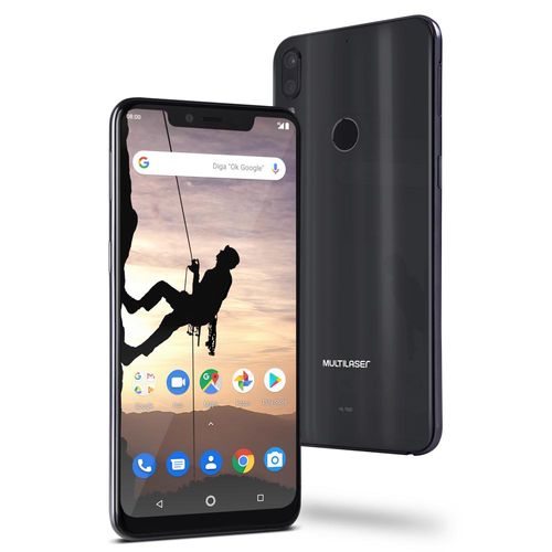 Smartphone Multilaser MS80X 4G Android 8.1 Qualcomm 4GB RAM e 64GB Tela 6,2"HD Câm Traseira 12MP+5MP Cam Frontal 16MP Preto Copy - NB743 Menor preço em Smartphone Multilaser MS80X 4G Android 8.1 Qualcomm 4GB RAM e 64GB Tela 6,2"HD Câm Traseira 12MP+5MP Cam Frontal 16MP Preto Copy - NB743