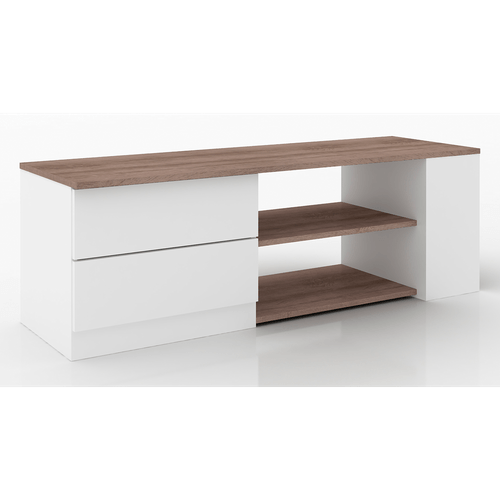 Rack em MDP, Pintura UV, com 2 Gavetas - Móvel Bento Retrô RK3062 - Rústico / Branco é boa?