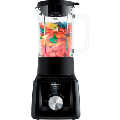 Liquidificador Mallory Taurus Glass, 1300W, 6 Lâminas, 12 Velocidades, 2,3 L - B9120206 Menor preço em Liquidificador Mallory Taurus Glass, 1300W, 6 Lâminas, 12 Velocidades, 2,3 L - B9120206