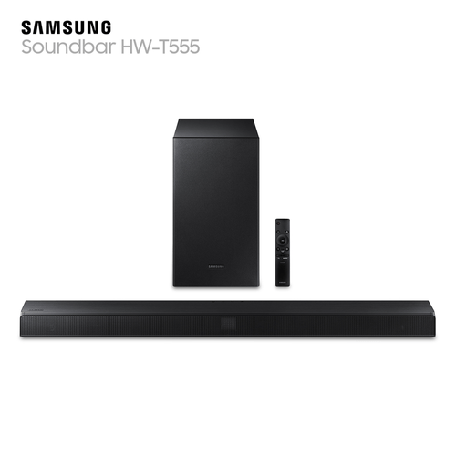 Soundbar Samsung 2.1 Canais, 320W, Bluetooth®, Subwoofer Sem Fio, Preto - HW-T555/ZD Menor preço em Soundbar Samsung 2.1 Canais, 320W, Bluetooth®, Subwoofer Sem Fio, Preto - HW-T555/ZD