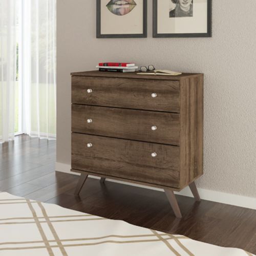 Cômoda com 3 Gavetas Retrô - Rústico Menor preço em Cômoda com 3 Gavetas Retrô - Rústico