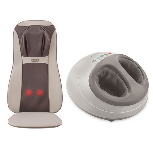 Assento Massageador Shiatsu Elite Pro Homedics + Foot Massager Shiatsu Air Pro Homedics - | Bivolt Menor preço em Assento Massageador Shiatsu Elite Pro Homedics + Foot Massager Shiatsu Air Pro Homedics - | Bivolt