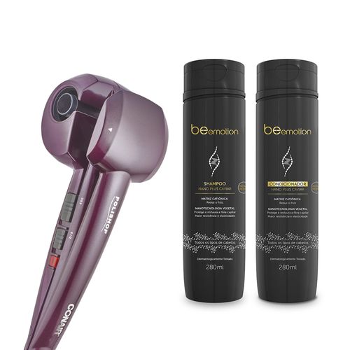 Modelador De Cachos Hair Styler Conair Polishop + Kit Shampoo e Condicionador Nano Plus Caviar Be Emotion - | 220V é ruim? Modelador De Cachos Hair Styler Conair Polishop + Kit Shampoo e Condicionador Nano Plus Caviar Be Emotion - | 220V é boa?