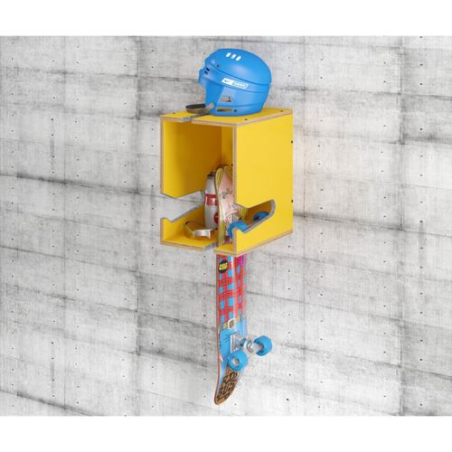 Nicho Easy para Bicicleta, Skate, Raquetes e Halteres - Amarelo Menor preço em Nicho Easy para Bicicleta, Skate, Raquetes e Halteres - Amarelo