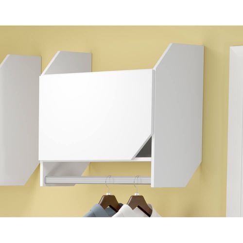 Módulo Estante Nicho 1 Porta 1 Cabideiro Soul 1003 - Branco Menor preço em Módulo Estante Nicho 1 Porta 1 Cabideiro Soul 1003 - Branco