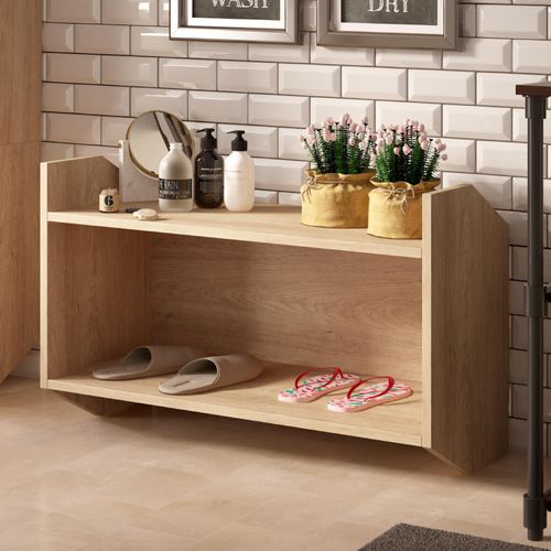 Módulo Estante Nicho Soul 1001 - Carvalho Mel Menor preço em Módulo Estante Nicho Soul 1001 - Carvalho Mel