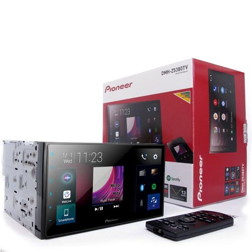 Multimídia Receiver DMH-Z5380TV tela capacitiva de 6.8 polegadas Bluetooth Tv Digital Pioneer Menor preço em Multimídia Receiver DMH-Z5380TV tela capacitiva de 6.8 polegadas Bluetooth Tv Digital Pioneer