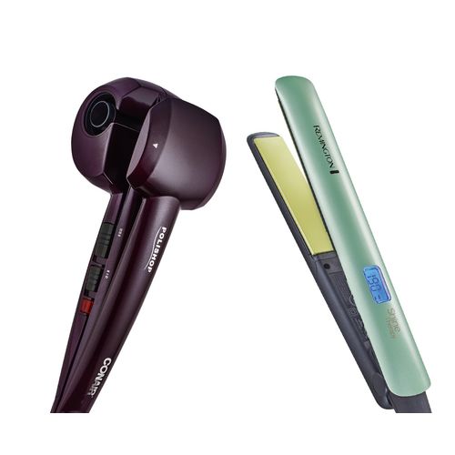 Modelador De Cachos Hair Styler Conair + Prancha Shine Therapy 2x Remington - | 220v Menor preço em Modelador De Cachos Hair Styler Conair + Prancha Shine Therapy 2x Remington - | 220v