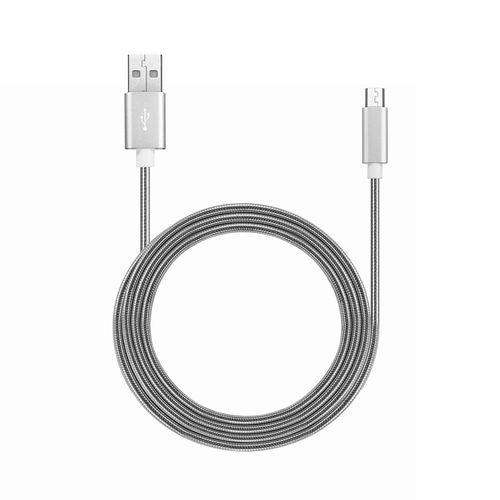 Cabo Micro USB Metálico 2A 1,0M Prata Multilaser - WI390 Menor preço em Cabo Micro USB Metálico 2A 1,0M Prata Multilaser - WI390