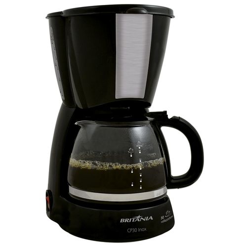 Cafeteira CP30 Inox Britânia com placa aquecedora e Capacidade para 30 cafezinhos Menor preço em Cafeteira CP30 Inox Britânia com placa aquecedora e Capacidade para 30 cafezinhos