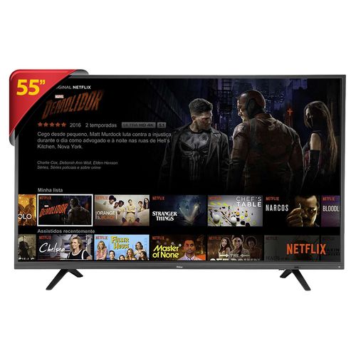 Smart TV LED 55 4K Philco PTV55G52R2C Roku TV com Dolby Audio HDR10 e  Processador Quad-core em Promoção na Americanas