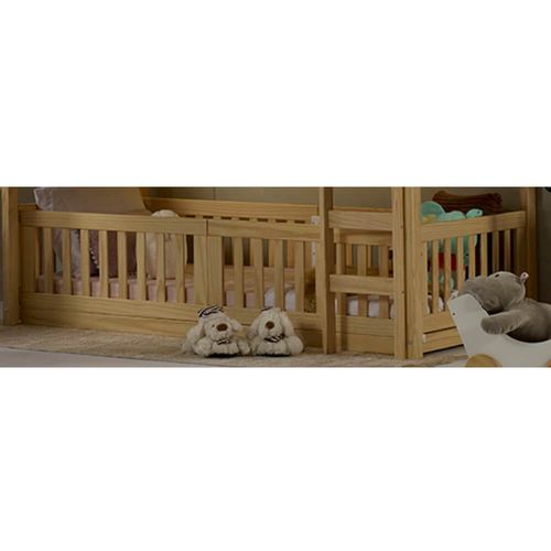 Grade Berço para Beliche Montessoriano Prime Natural Casatema Menor preço em Grade Berço para Beliche Montessoriano Prime Natural Casatema