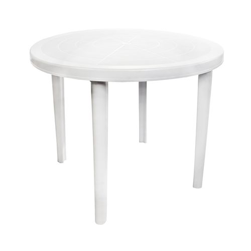 Mesa Plástica Redonda Capri - Dolfin - Branca Menor preço em Mesa Plástica Redonda Capri - Dolfin - Branca